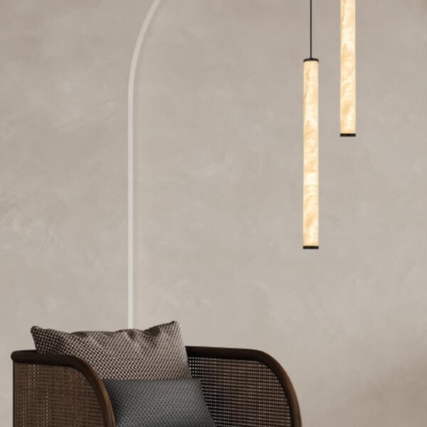 2540 PENDANT LED LIGHT 15W 3000K TRIAC SANDY BLACK - ALABASTER