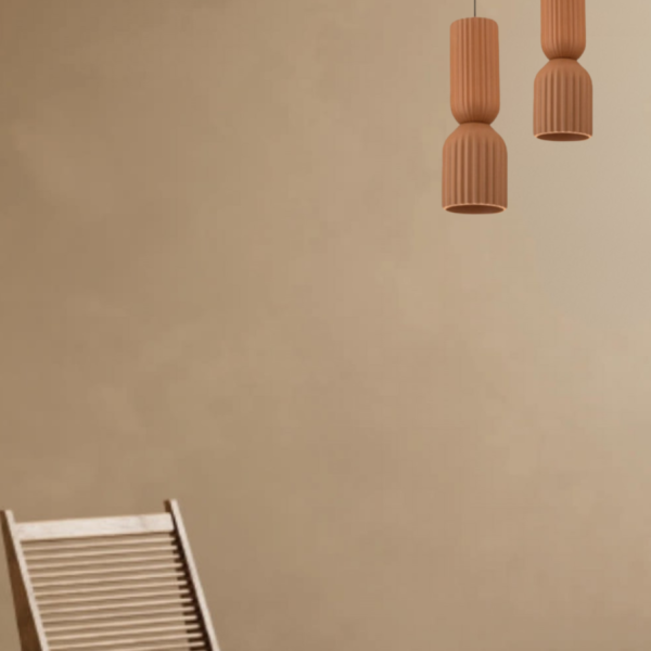 2596 PENDANT LIGHT 1xE27 LED MAX 11W TERRACOTTA - SANDY BLACK CLAY - METAL
