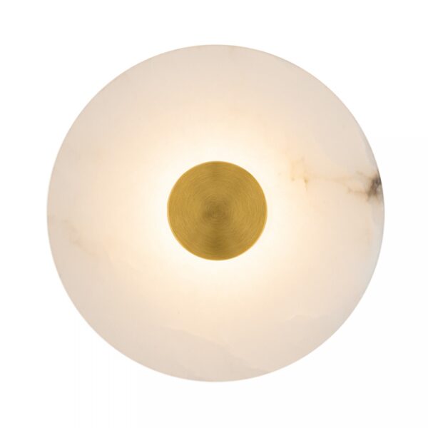 2550 WALL LED LIGHT 5W 3000K ALABASTER - BRASS